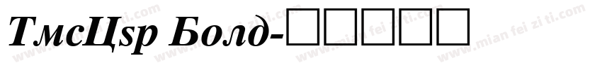 TmsCyr Bold字体转换